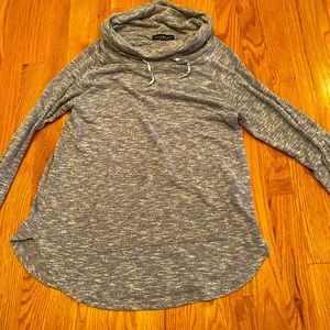 Grey/Purple cowl neck sweater